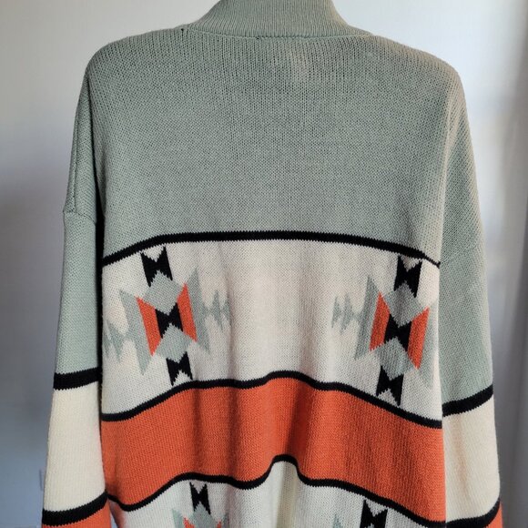 Wrangler Retro Western Aztec Women’s Cardigan Sweater (Size: XL) - Picture 4 of 16